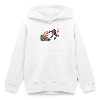 Flamejet Snail Robo Drive - Kinder Premium Organic Hoodie - Weiß - Vorne - AI Model Kid Female (0cm)