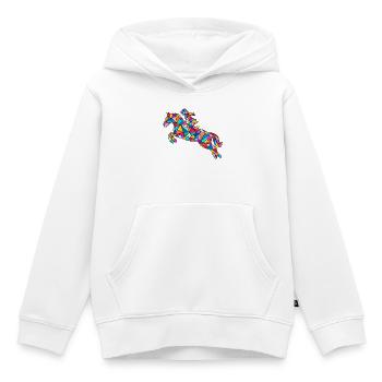 Reiten Pferd Reiterin - Kinder Premium Organic Hoodie - Weiß - Vorne - AI Model Kid Female (0cm)