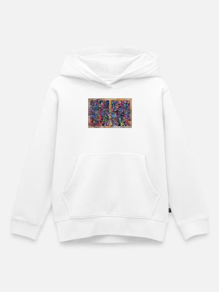 jpixplojde - Kinder Premium Organic Hoodie - Weiß