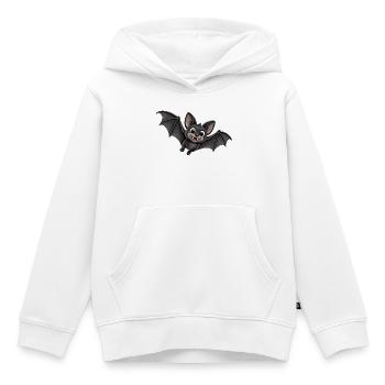 Niedliche Fledermaus Cartoon - Kinder Premium Organic Hoodie - Weiß - Vorne - AI Model Kid Female (0cm)