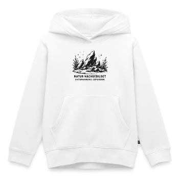 Naturnachgebildete Felslandschaft - Kinder Premium Organic Hoodie - Weiß - Vorne - AI Model Kid Female (0cm)
