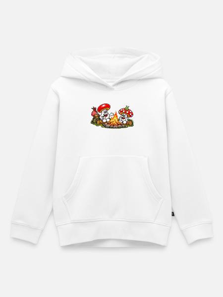 1000209053 - Kinder Premium Organic Hoodie - Weiß