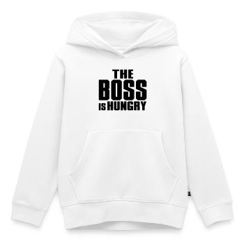 funny quote - Kids Premium Organic Hoodie - white - Front - AI Model Kid Female (0cm)