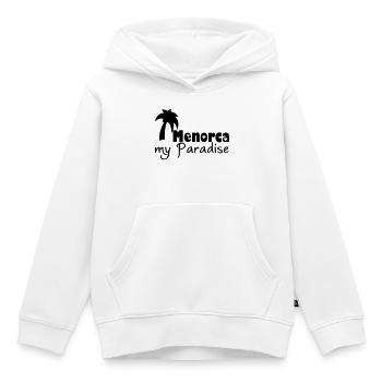 Menorca Paradise - Kids Premium Organic Hoodie - white - Front - AI Model Kid Female (0cm)