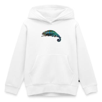 Chamäleon - Kinder Premium Organic Hoodie - Weiß - Vorne - AI Model Kid Female (0cm)