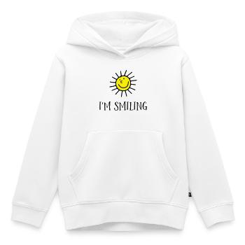 Cadeaux drôles pour les enfants - Sweat Premium à capuche enfant bio - blanc - Devant - AI Model Kid Female (0cm)