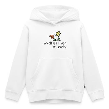 Jardin - Sweat Premium à capuche enfant bio - blanc - Devant - AI Model Kid Female (0cm)