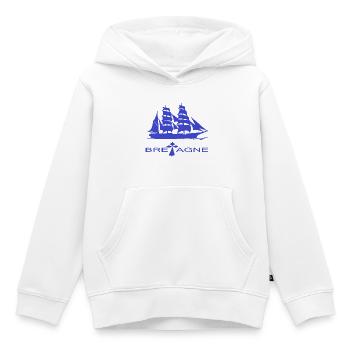 SAILBOAT BRITAIN Kreation Louis RUNEMBERG © Adagp - Kinder Premium Organic Hoodie - Weiß - Vorne - AI Model Kid Female (0cm)