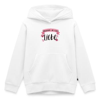 Eisklettern Klettern Eispickel Winter Eis Geschenk - Kinder Premium Organic Hoodie - Weiß - Vorne - AI Model Kid Female (0cm)