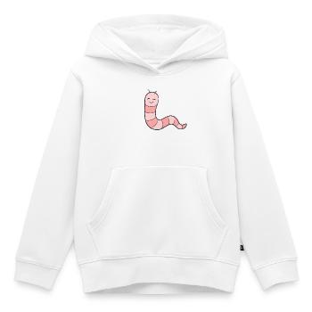 Wurm Regenwurm - Kinder Premium Organic Hoodie - Weiß - Vorne - AI Model Kid Female (0cm)