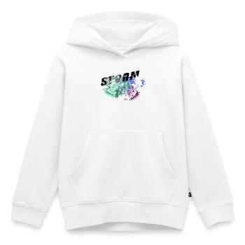 Tempête radicale - Sweat Premium à capuche enfant bio - blanc - Devant - AI Model Kid Female (0cm)