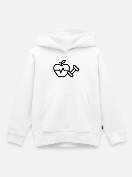 Gesunder Lebensstil - Kinder Premium Organic Hoodie - Weiß