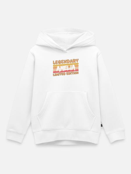 Legendary Amelia - Kinder Premium Organic Hoodie - Weiß