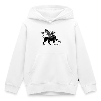 Schwarzer Greif - Kinder Premium Organic Hoodie - Weiß - Vorne - AI Model Kid Female (0cm)