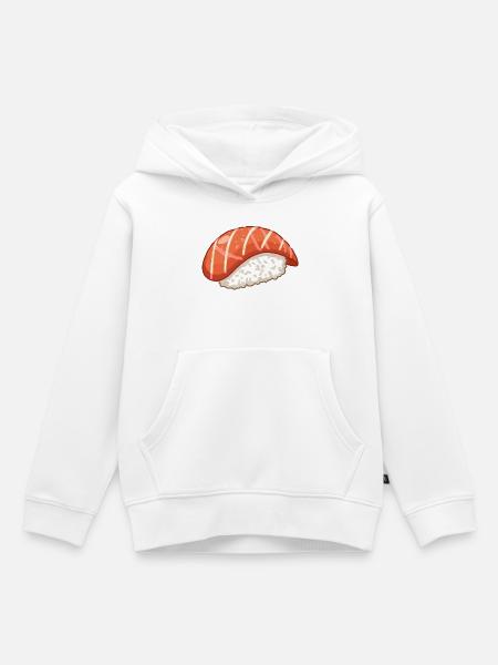Sushi - Kinder Premium Organic Hoodie - Weiß
