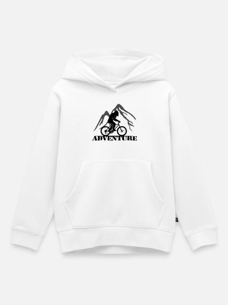 Adventure - Kinder Premium Organic Hoodie - Weiß