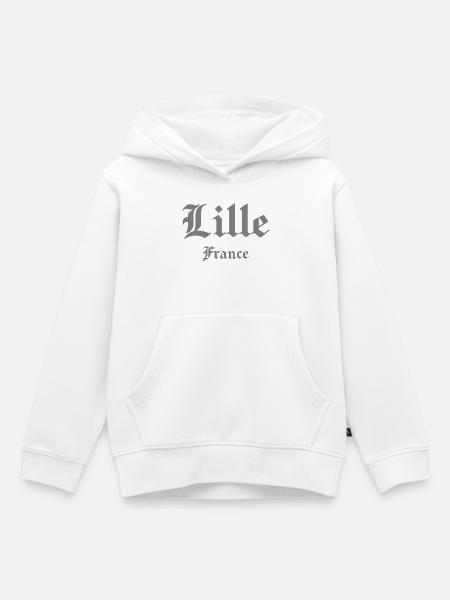 Lille Frankreich Gotik - Kinder Premium Organic Hoodie - Weiß