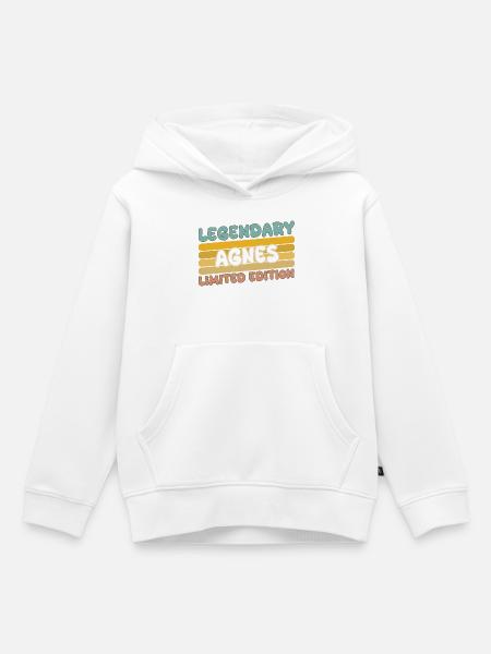 Agnes als Legendary - Kinder Premium Organic Hoodie - Weiß