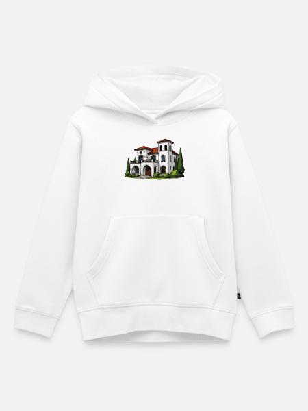 Mediterraner Villentrakt - Kinder Premium Organic Hoodie - Weiß