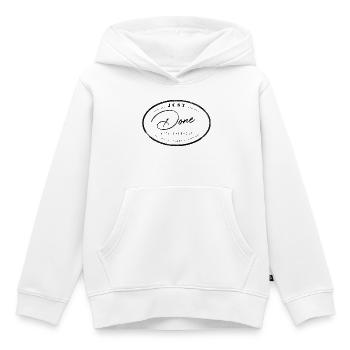 Just Done - Kinder Premium Organic Hoodie - Weiß - Vorne - AI Model Kid Female (0cm)