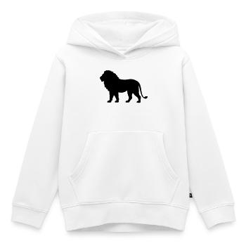 Löwe - Kinder Premium Organic Hoodie - Weiß - Vorne - AI Model Kid Female (0cm)