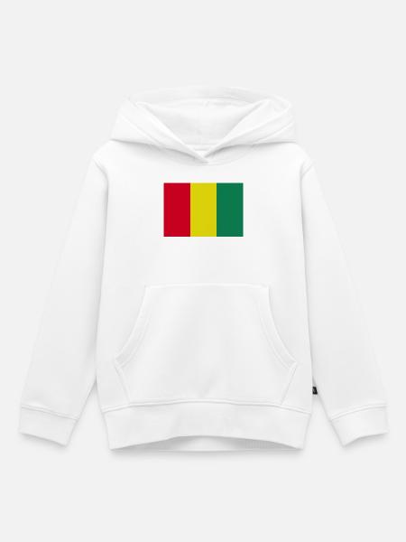 Guineanische Flagge - Kinder Premium Organic Hoodie - Weiß
