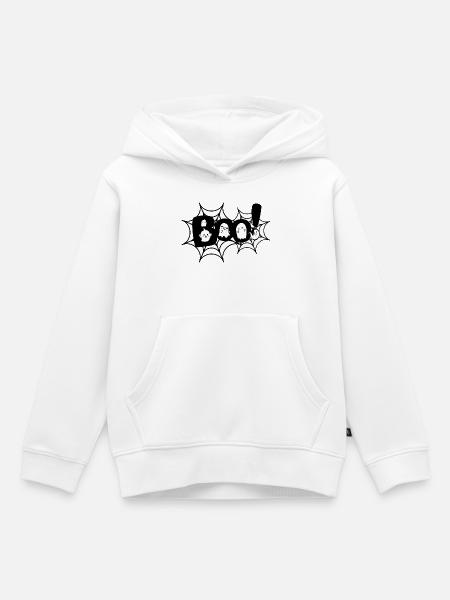Buh! - Kinder Premium Organic Hoodie - Weiß