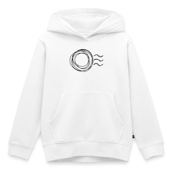 Poststempel handgezeichnet - Kinder Premium Organic Hoodie - Weiß - Vorne - AI Model Kid Female (0cm)