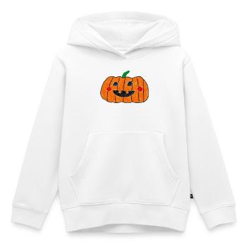 Freudige Kerbislaternen-Kritzelei - Kinder Premium Organic Hoodie - Weiß - Vorne - AI Model Kid Female (0cm)