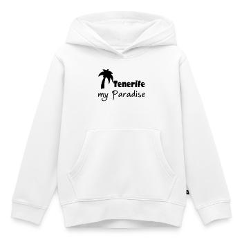 Tenerife Paradise - Kids Premium Organic Hoodie - white - Front - AI Model Kid Female (0cm)