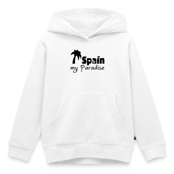 Spain Paradise - Kids Premium Organic Hoodie - white - Front - AI Model Kid Female (0cm)