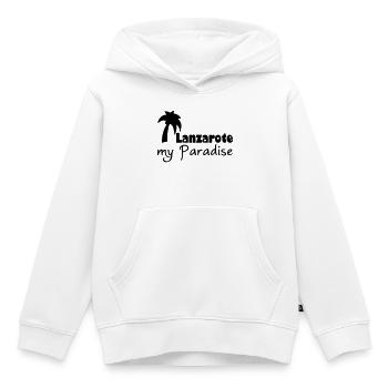 Lanzarote Paradise - Kids Premium Organic Hoodie - white - Front - AI Model Kid Female (0cm)