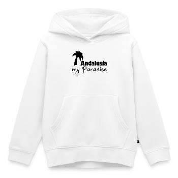 Andalusia Paradise - Kids Premium Organic Hoodie - white - Front - AI Model Kid Female (0cm)