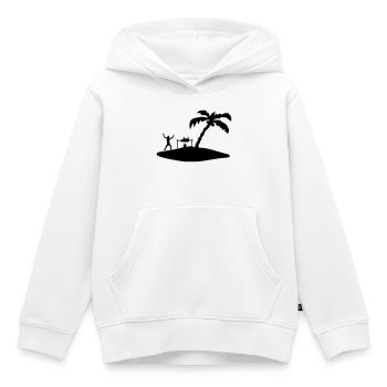 barbecue - Sweat Premium à capuche enfant bio - blanc - Devant - AI Model Kid Female (0cm)