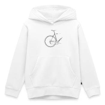 Rennrad - Kinder Premium Organic Hoodie - Weiß - Vorne - AI Model Kid Female (0cm)