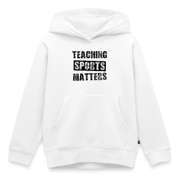 Sportlehrer - Kinder Premium Organic Hoodie - Weiß - Vorne - AI Model Kid Female (0cm)