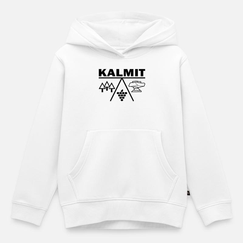 Kalmit Palatin - Sweat Premium à capuche enfant bio - blanc