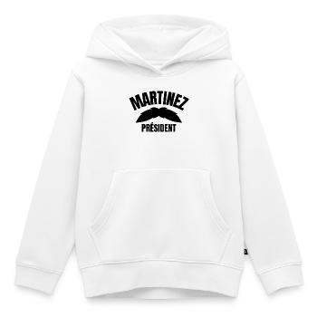 Martinez, cgt, réforme des retraites - Sweat Premium à capuche enfant bio - blanc - Devant - AI Model Kid Female (0cm)