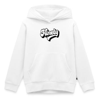 Quatre-vingt-dix 90e anniversaire Hommes Femmes 90 ans - Sweat Premium à capuche enfant bio - blanc - Devant - AI Model Kid Female (0cm)