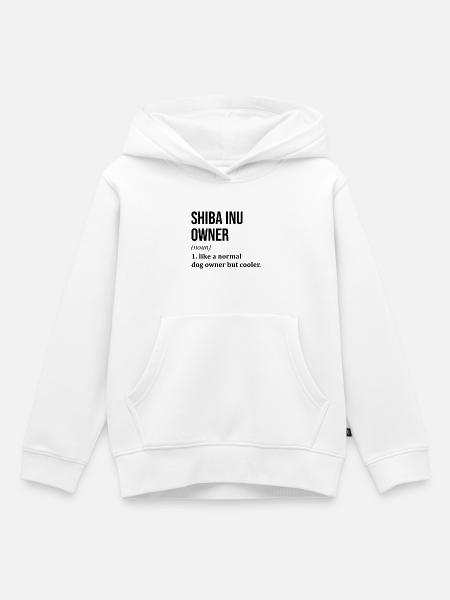 Shiba Inu Shiba Inu Shiba Inu - Bluza Premium z kapturem dziecięca bio - biały
