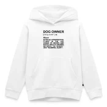 Hundehalter Definition - Kinder Premium Organic Hoodie - Weiß - Vorne - AI Model Kid Female (0cm)
