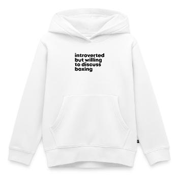 Boxen Boxen Boxen - Kinder Premium Organic Hoodie - Weiß - Vorne - AI Model Kid Female (0cm)