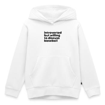 Baseball Baseball Baseball - Kinder Premium Organic Hoodie - Weiß - Vorne - AI Model Kid Female (0cm)