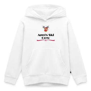 Après-ski - Sweat Premium à capuche enfant bio - blanc - Devant - AI Model Kid Female (0cm)