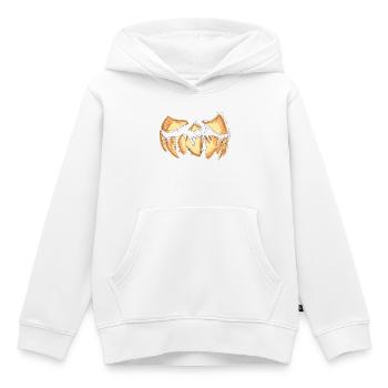 Pumpkin Face Halloween Scribble - Kids Premium Organic Hoodie - white - Front - AI Model Kid Female (0cm)