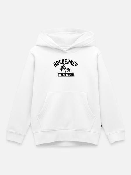 Norderney est mon Hawaï - Sweat Premium à capuche enfant bio - blanc