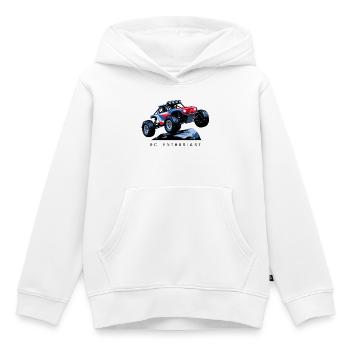 RC Car - Kids Premium Organic Hoodie - white - Front - AI Model Kid Female (0cm)
