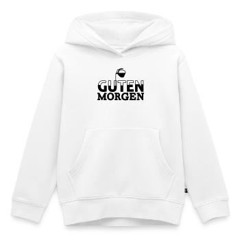 Guten Morgen Kaffee - Kinder Premium Organic Hoodie - Weiß - Vorne - AI Model Kid Female (0cm)