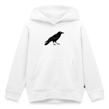 Rabe - Kinder Premium Organic Hoodie - Weiß - Vorne - AI Model Kid Female (0cm)