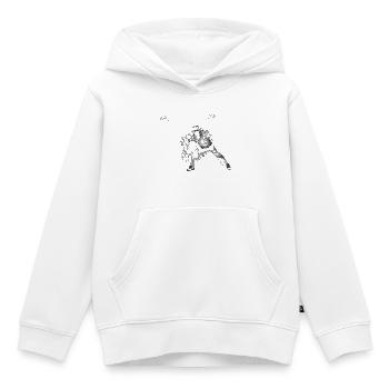 Rock-n-Roll - Sweat Premium à capuche enfant bio - blanc - Devant - AI Model Kid Female (0cm)
